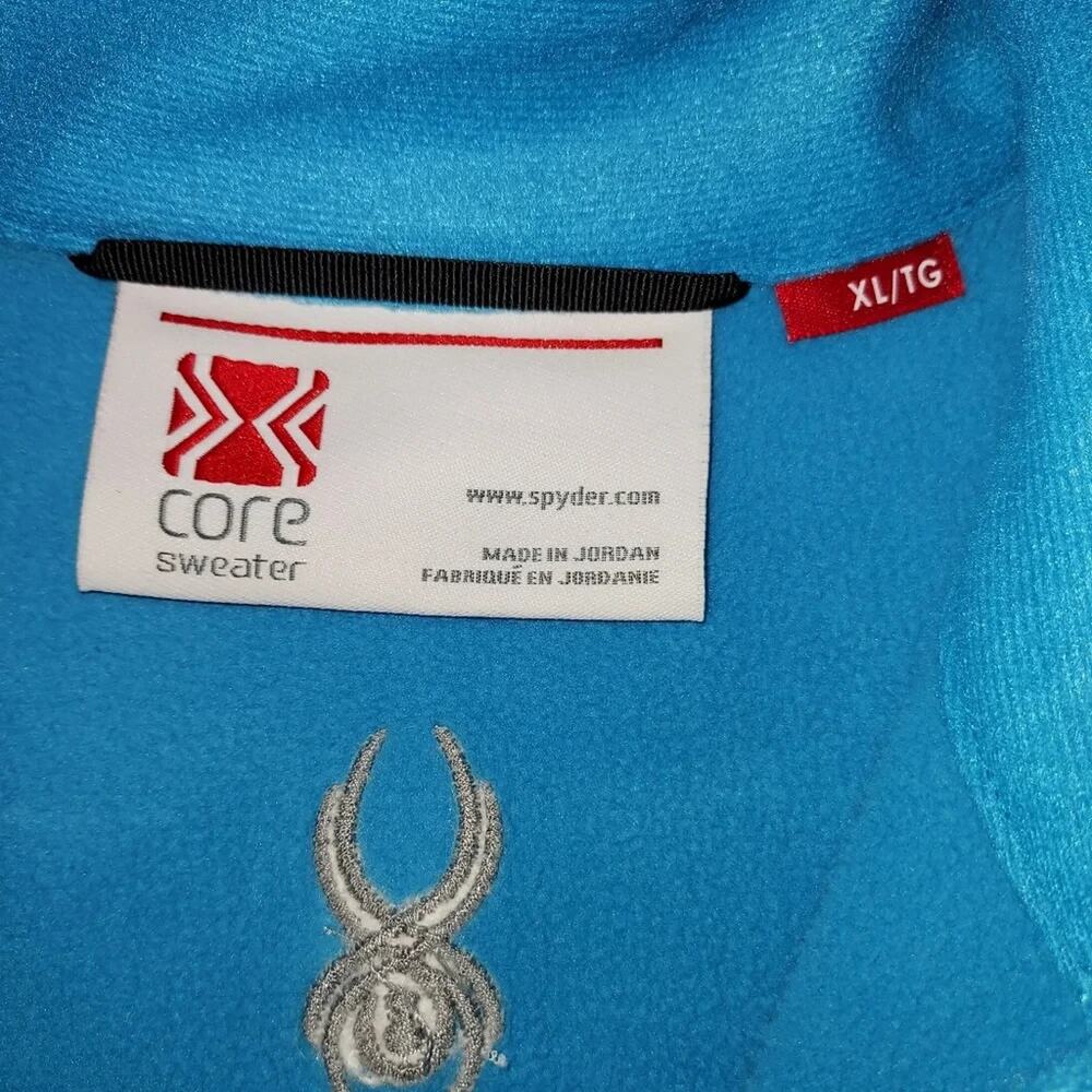 Spyder Endure Core Sweater Jacket Women's Riviera Blue Zip Pockets 508282 XL - Picture 7 of 11